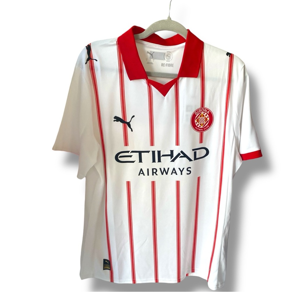 Girona FC Home Jersey 2025/26 PUMA Replica – White/Red – Size L Licensed Product